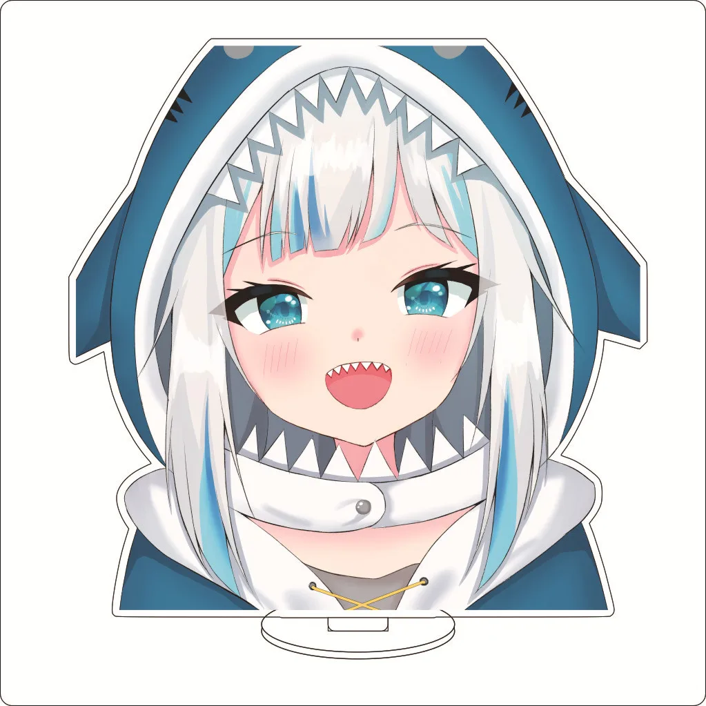 16CM Anime Hololive Vtuber Gawr Gur Shark Girl‌ Cos New Cuty Acrylic Figure Stand Ornaments Goods Lovely Chrismas Gifts view 6
