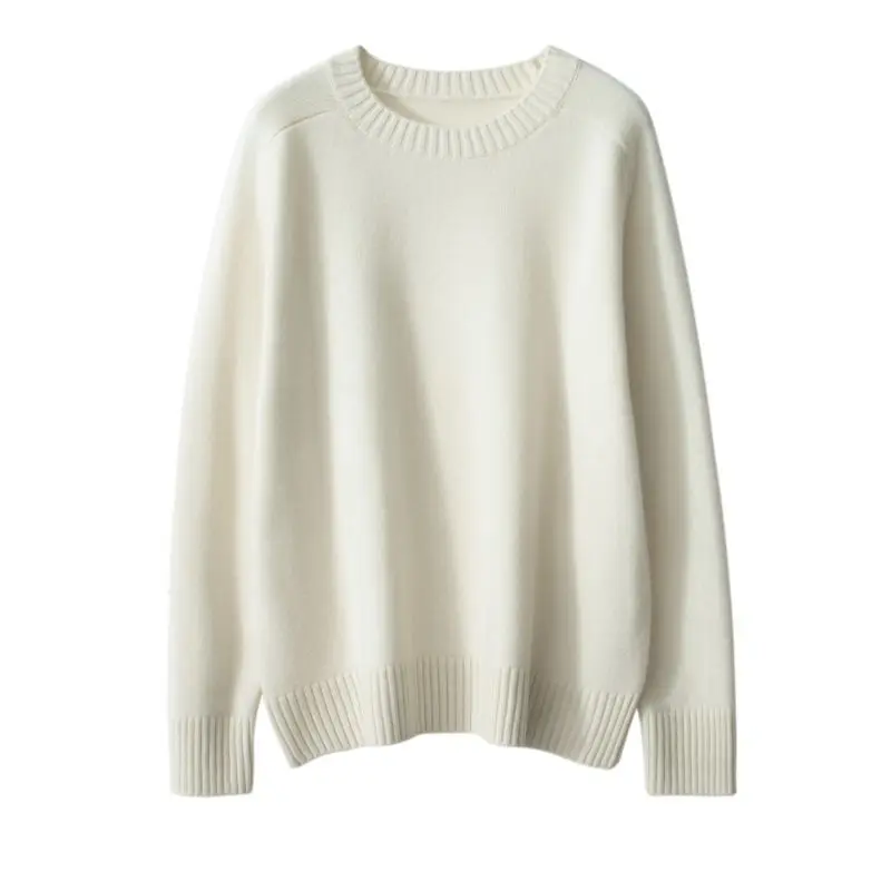 Round Neck Thickened Knitting Jumpers Long Sleeve Blouse Pulls Femmes Ropa De Mujer Knitwear Warm Winter Women's Sweater