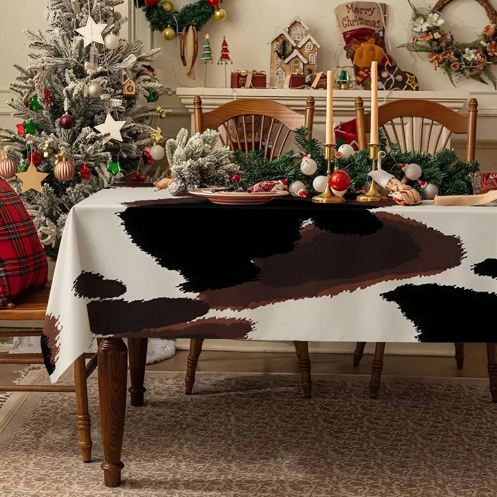 Cream column purple Waterproof table cloth, splash-proof tablecloth, for party, Halloween, Christmas, dining, camping