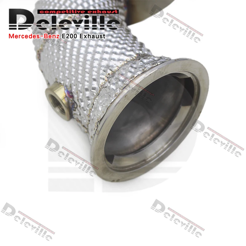 OEM Straight Downpipe For Mercedes-Benz E200/E300 W213 2.0T 2017+ Heat Shield Free Flow Exhaust System Auto Part