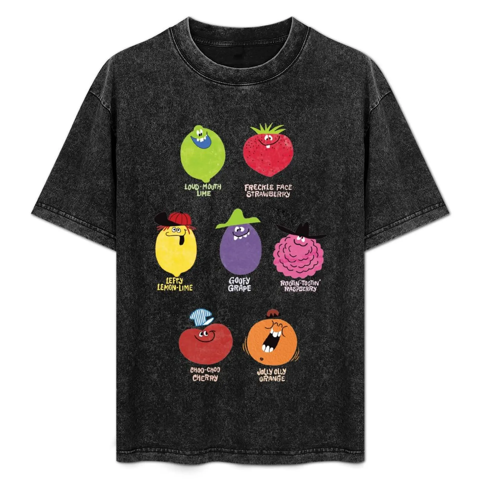 

Funny Face Drink Mix Character Group T-Shirt Comfortable Work Wear Tee