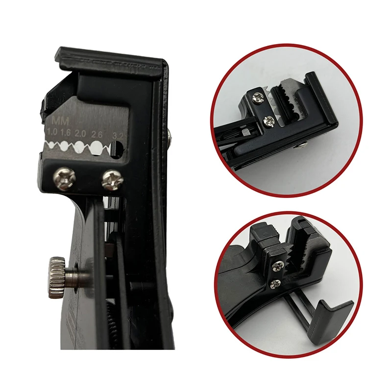 Wielofunkcyjny ściągacz izolacji Zakres ściągania izolacji 0,5-6 mm AWG22-10 Z obcinaczem do gwintów i końcówkami Szczypce do zaciskania Narzędzia dla elektryków