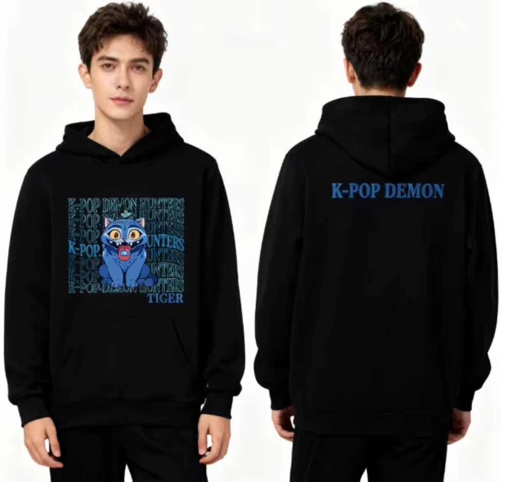 

KPop Devil Hunter Derpy Hoodie Fashion 2025 Autumn/Winter New Hot-seling Men's Women's Loose Cotton Movie Printed Hoodie 2025