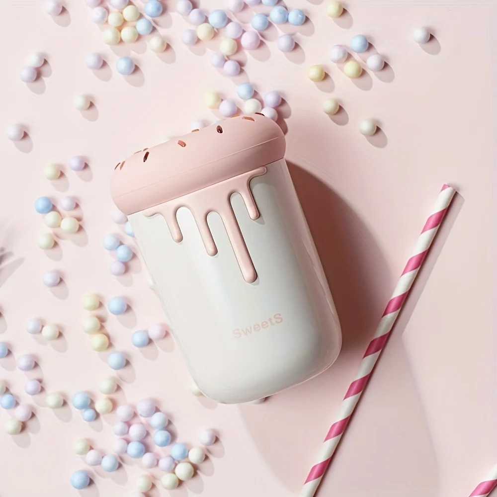 1 шт., мини-увлажнитель для мороженого в форме сердца, автомобильный увлажнитель, увлажнитель с цветными огнями для спальни, заливка утечки