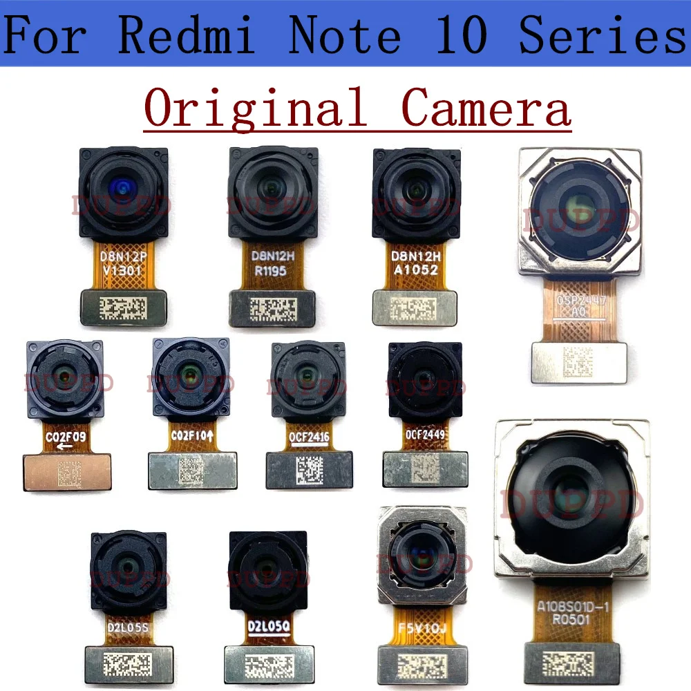 Full Set Rear Camera For Xiaomi Redmi Note 10 Pro Lite 10T 10S 4G 5G Back Ultrawide Macro Depth Camera Module Flex Repair Spare