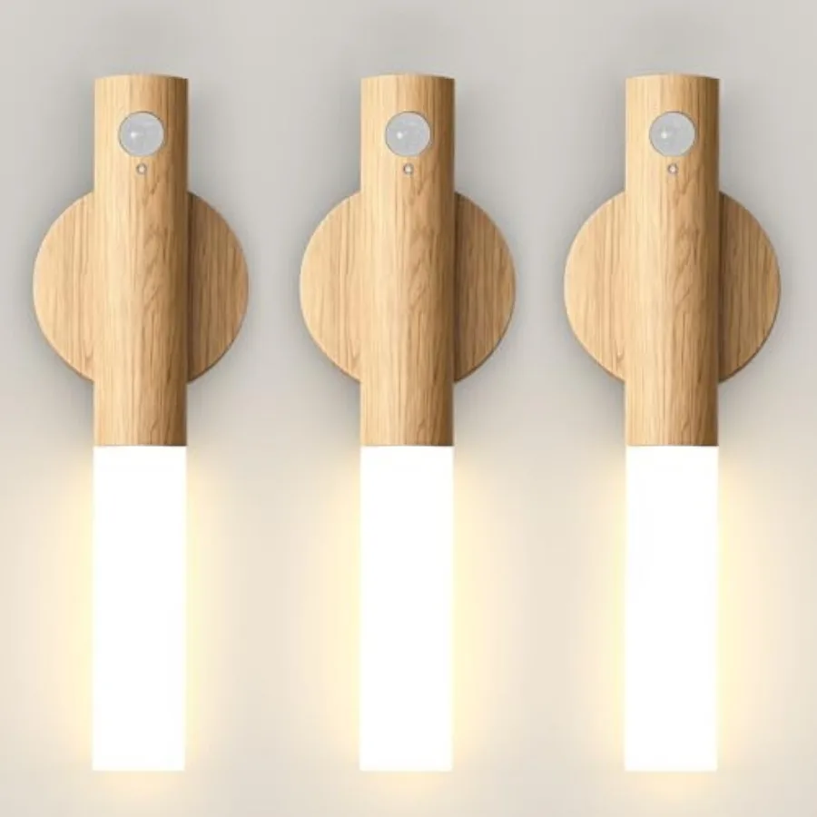 Motion Sensor Wall Light 3PCS Battery Operated Wall sconces
