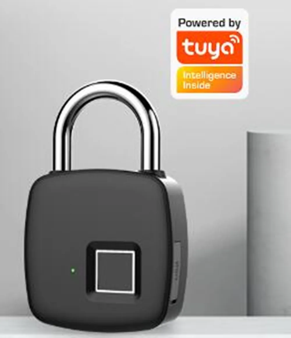 

P30+ Tuya Smart Biometric Fingerprint Password Keyless Dormitory Door Lock Bluetooth-compatible 4.1 Portable Anti-theft Security