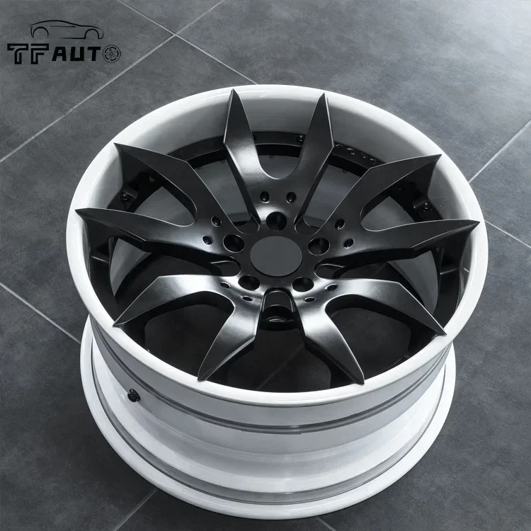 Rodas forjadas personalizáveis de 2 peças Blue Artigli de 19 polegadas 5*130 5*112 para Porsche