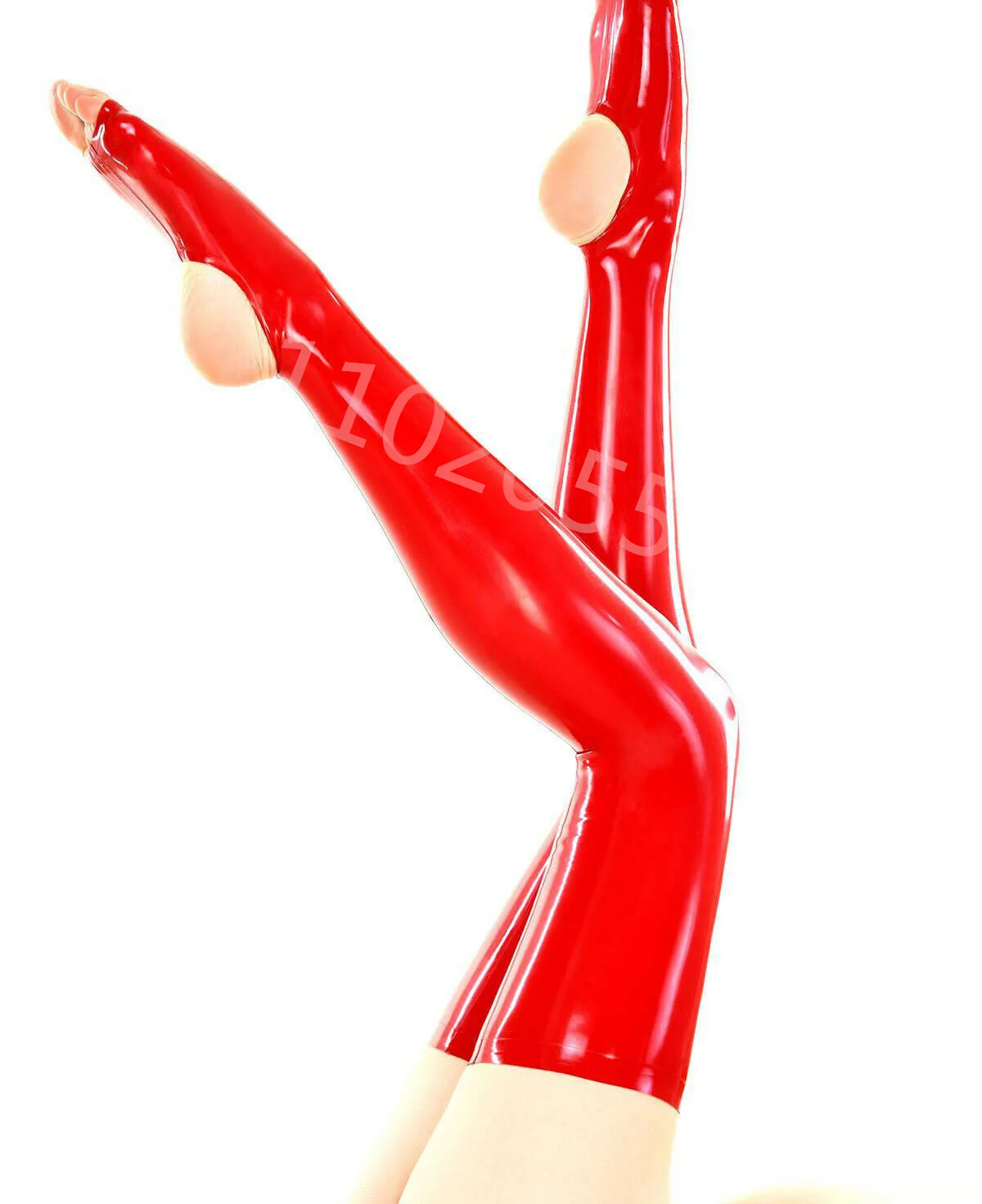 

Handmade Women Sexy Costumes Latex Stockings No Toes Socks Fetish Long Step Foot sexy lingerie for women