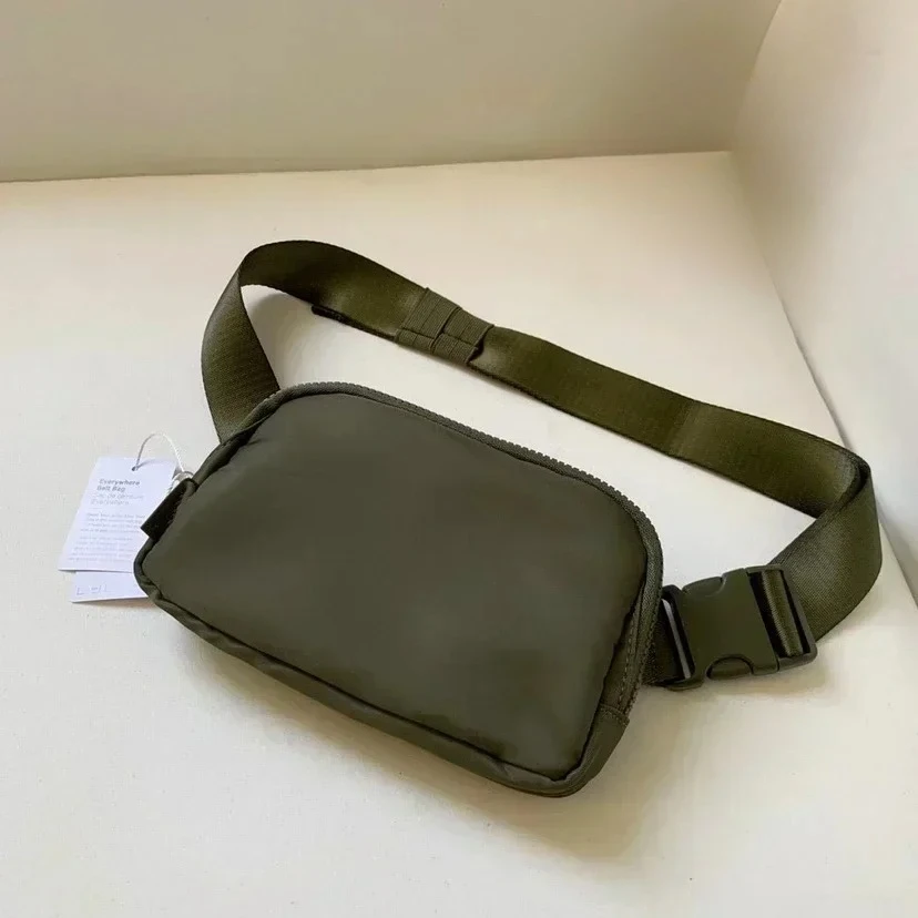 Fanny Pack de esportes ao ar livre para homens e mulheres, cinto feminino, cintura, zíper, tiracolo, ombro, casual, viagem, LL, 2024