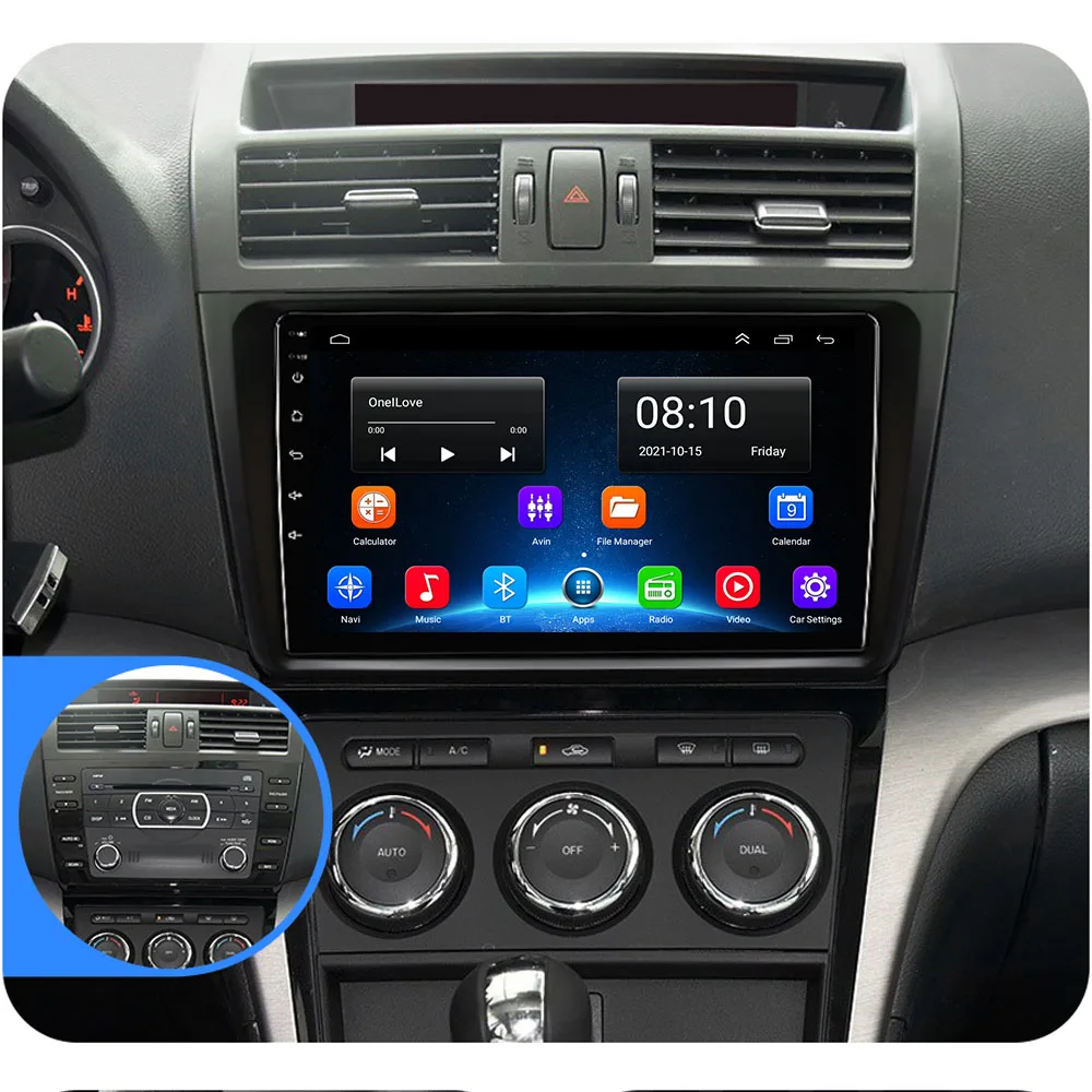 Автомагнитола на Android 10,0, мультимедийный плеер для Mazda 6 GH 2007-2012, Авторадио с GPS-навигацией, камерой, Wi-Fi, IPS экраном, стерео, RDS