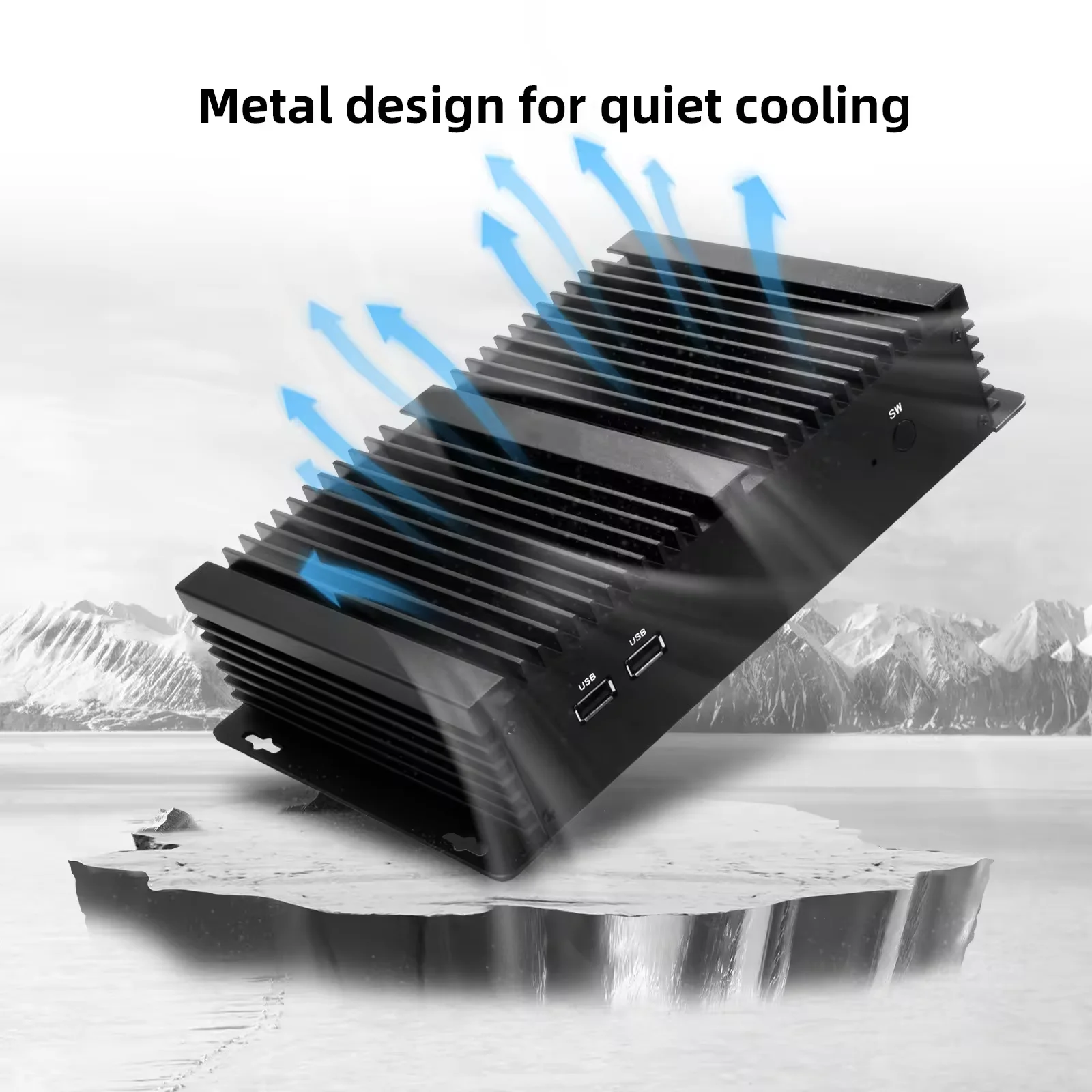 Precio de fábrica Mini computadora industrial HYSTOU Intel Core i5-4200u computadora de escritorio estable DDR3 Windows 7/10 Linux 6 × Com HD