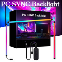USB RGB Gaming Neon Lights Strip LED Display Sync PC Atmosphere Screen Monitor Backlight APP Music Gaming Room Decor Lighting