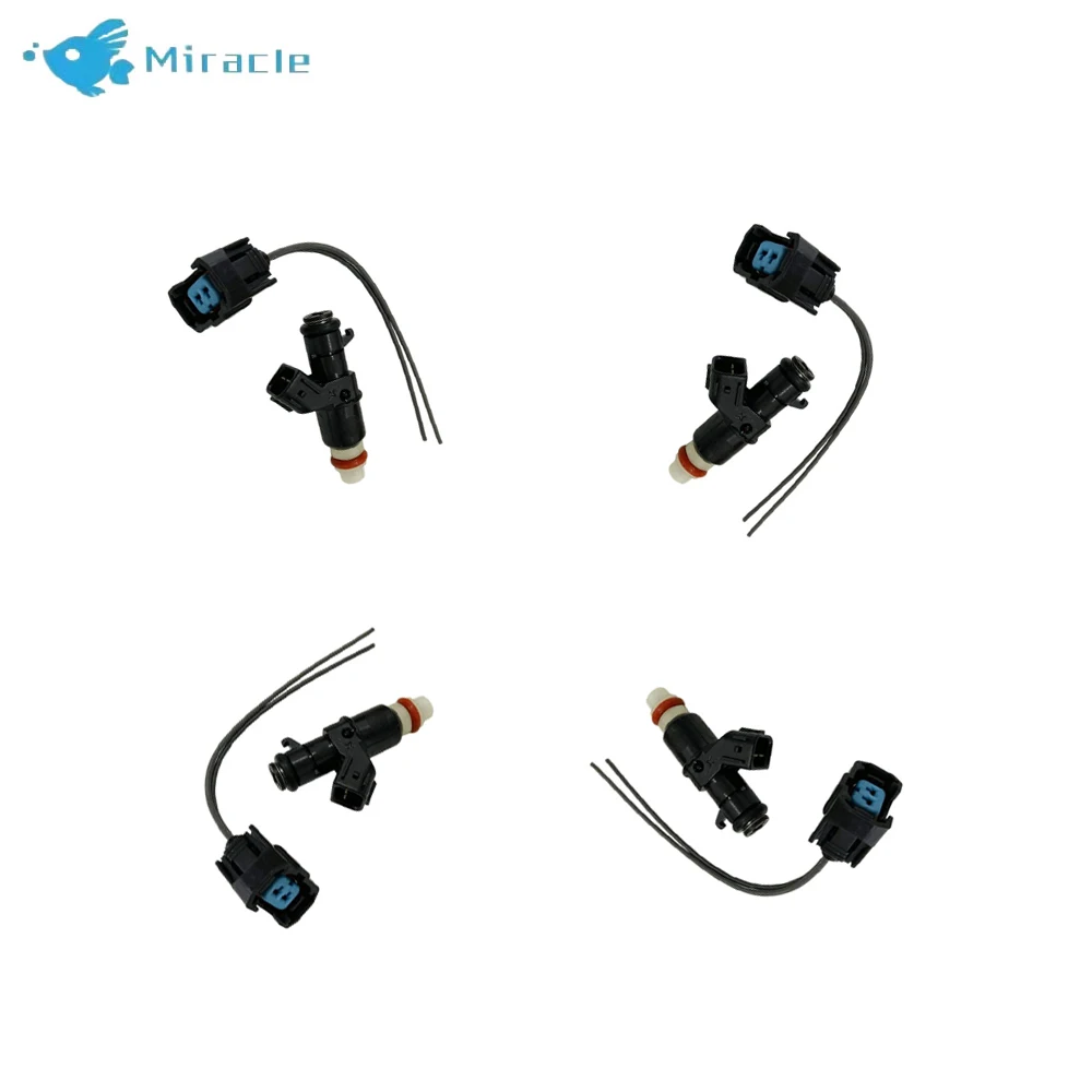 

4/6/8 PCS Fuel Injector w/ Wire Plug for S uzukii Quadra cerr 450 LTR450 2X4 06-09 1047IJ108XG