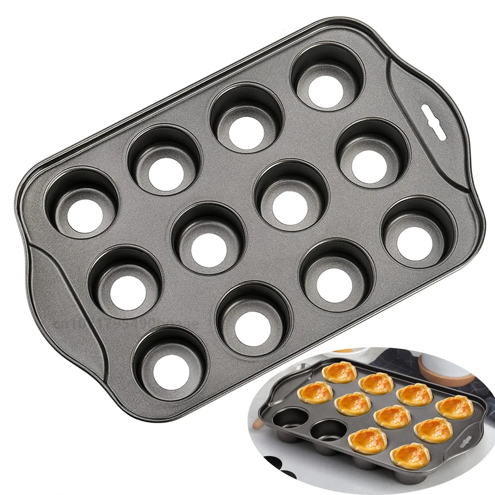 

12 Cavity Cupcake Baking Tray Cake Muffin Pan Mini Cheesecake Pan Springform Pan Cake Form Mold Metal Oven Tray Bakery Tools