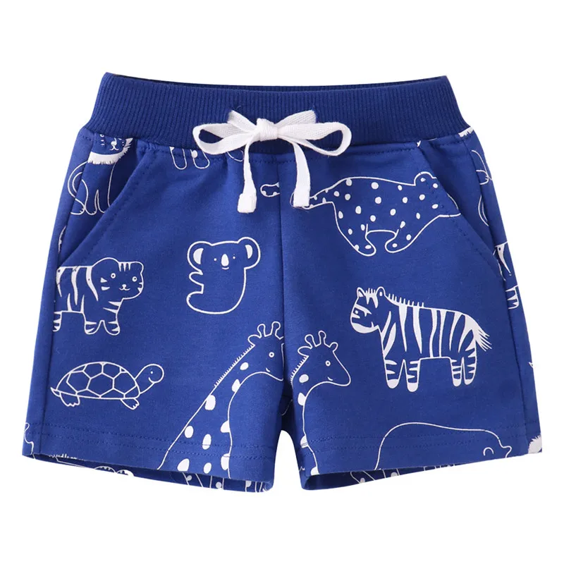 

Jumping Meters Summer Shorts For Boys Girls Pockets Stripe Baby Drawstring Toddler Short Pants Fashion Kids Clothes