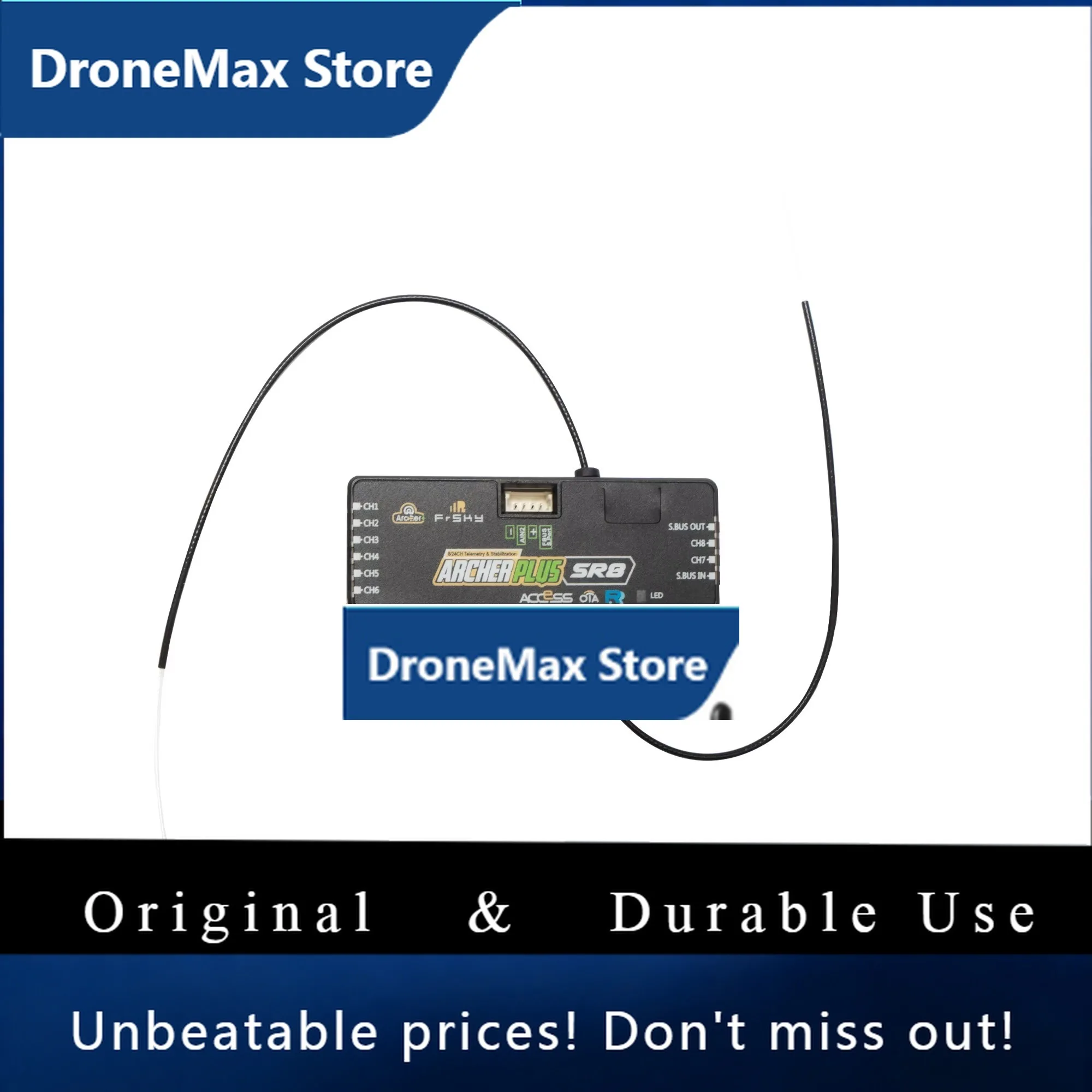 DroMaFrSky ARCHER PLUS SR8 Gyro Stabilized Receiver Compatible With 2.4GHz ACCESS / ACCST D16