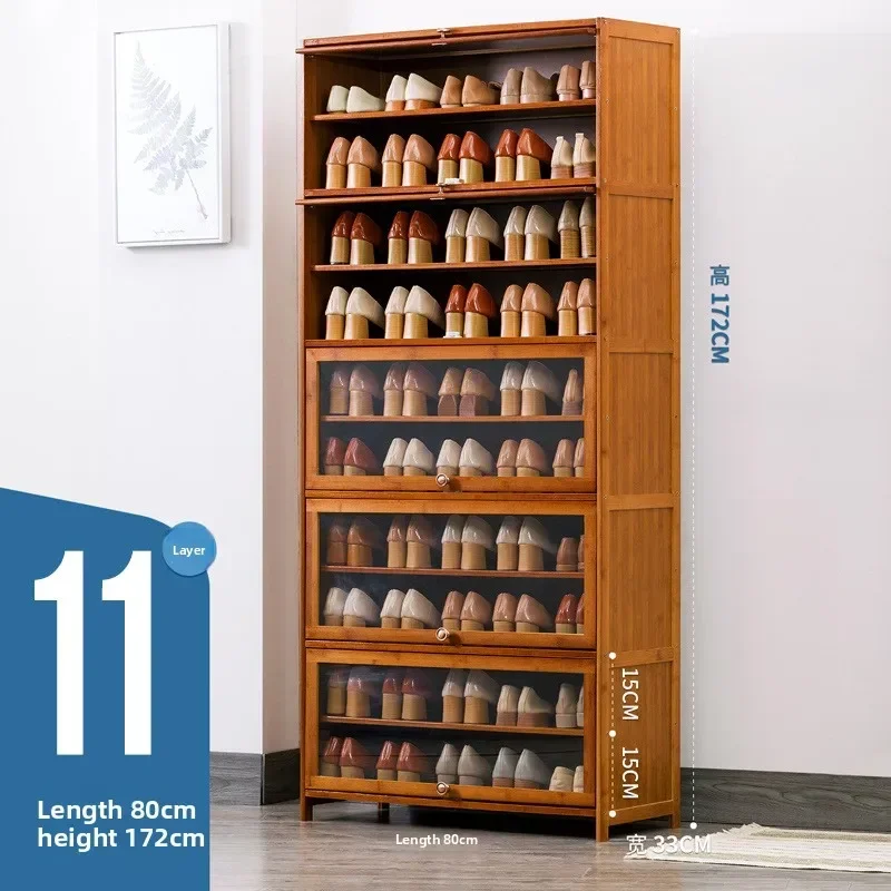 Shoe Cabinet Storage Rack, Large-capacity Entrance At Home Door, Space-saving Ultra-thin Non-solid Wood Balcony Tipping Bucket