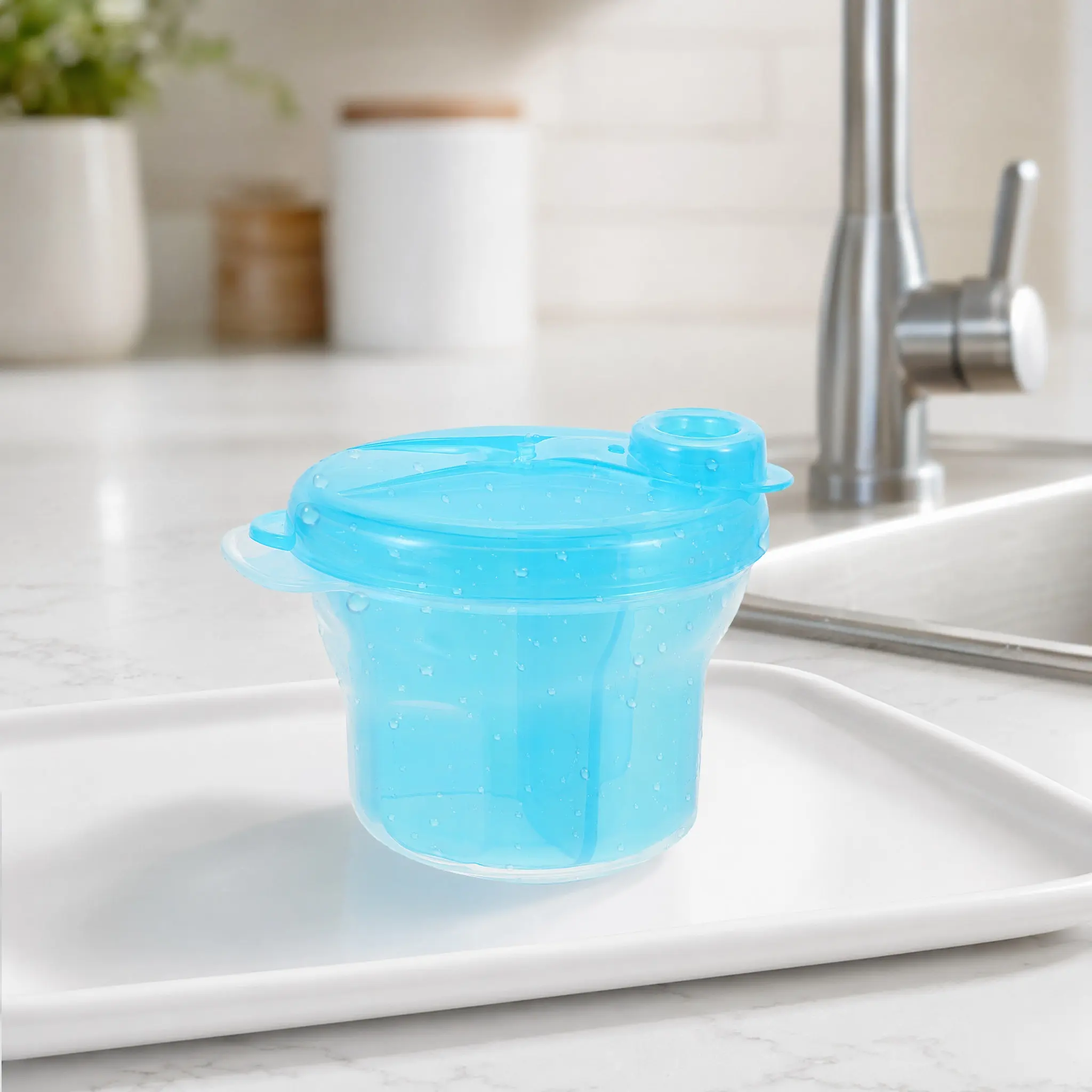 4Pcs Portable Baby Food Storage Box PP Material Sealed Moisture Proof Dust Proof Formula Dispenser for Travel Snack Container