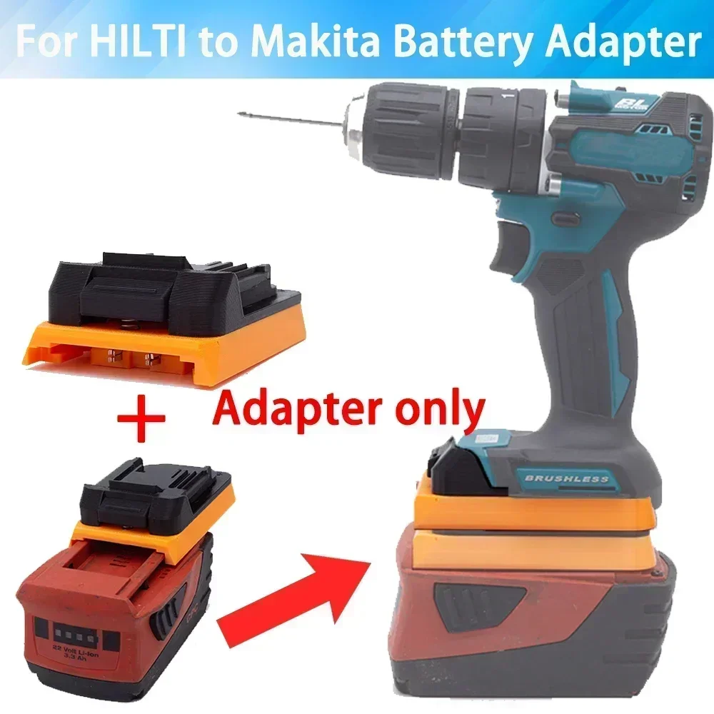Adaptador para Ferramentas Makita Série 18v Compatível com Hilti 22v B22 Cpc Conversor de Bateria de Íons de Lítio Adaptador Somente