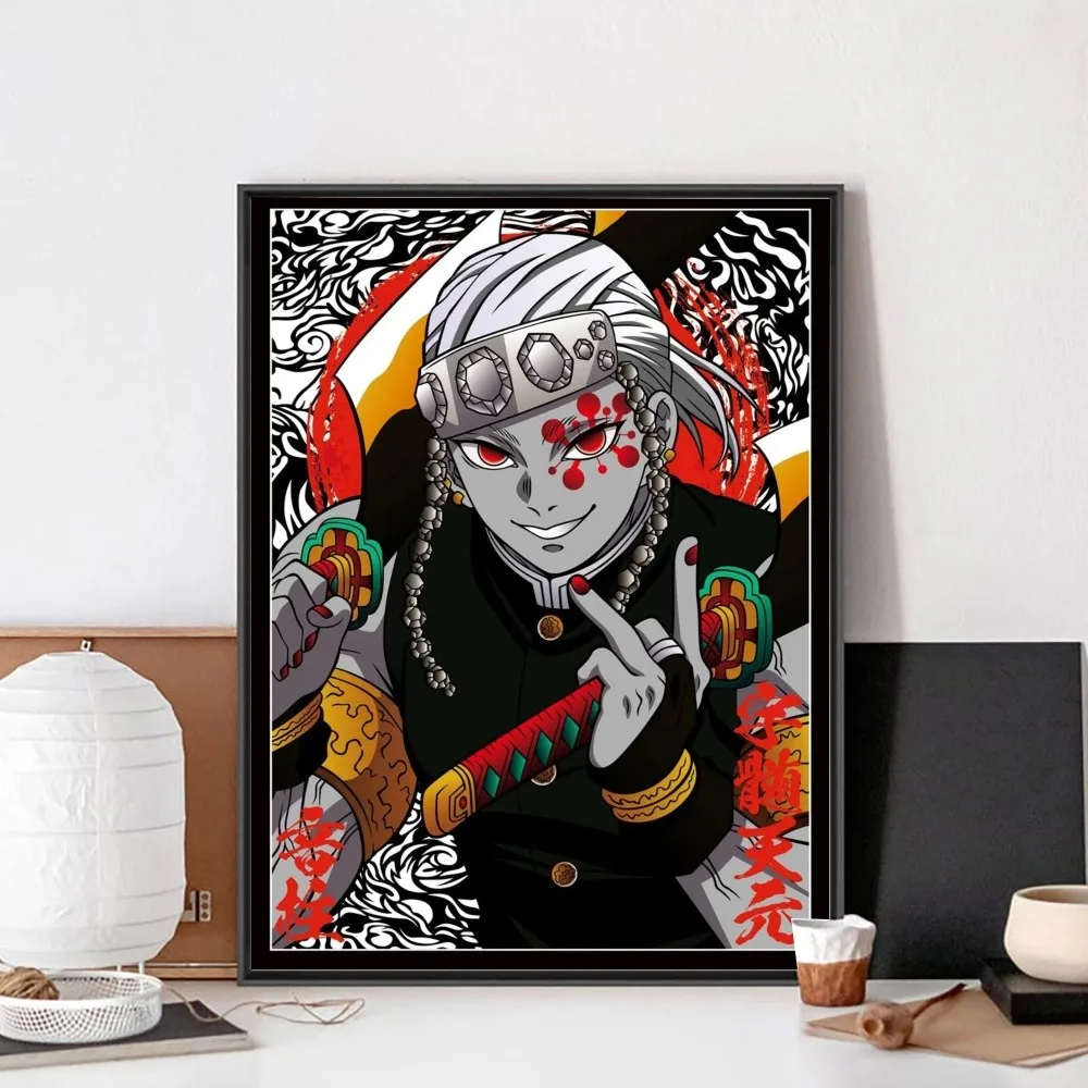 Pogromca demonรณw tengen uzui plakat bez oprawionych w ramki Kraft Bar papier Vintage plakat na ลcianฤ artystyczny obraz naklejki do sypialni