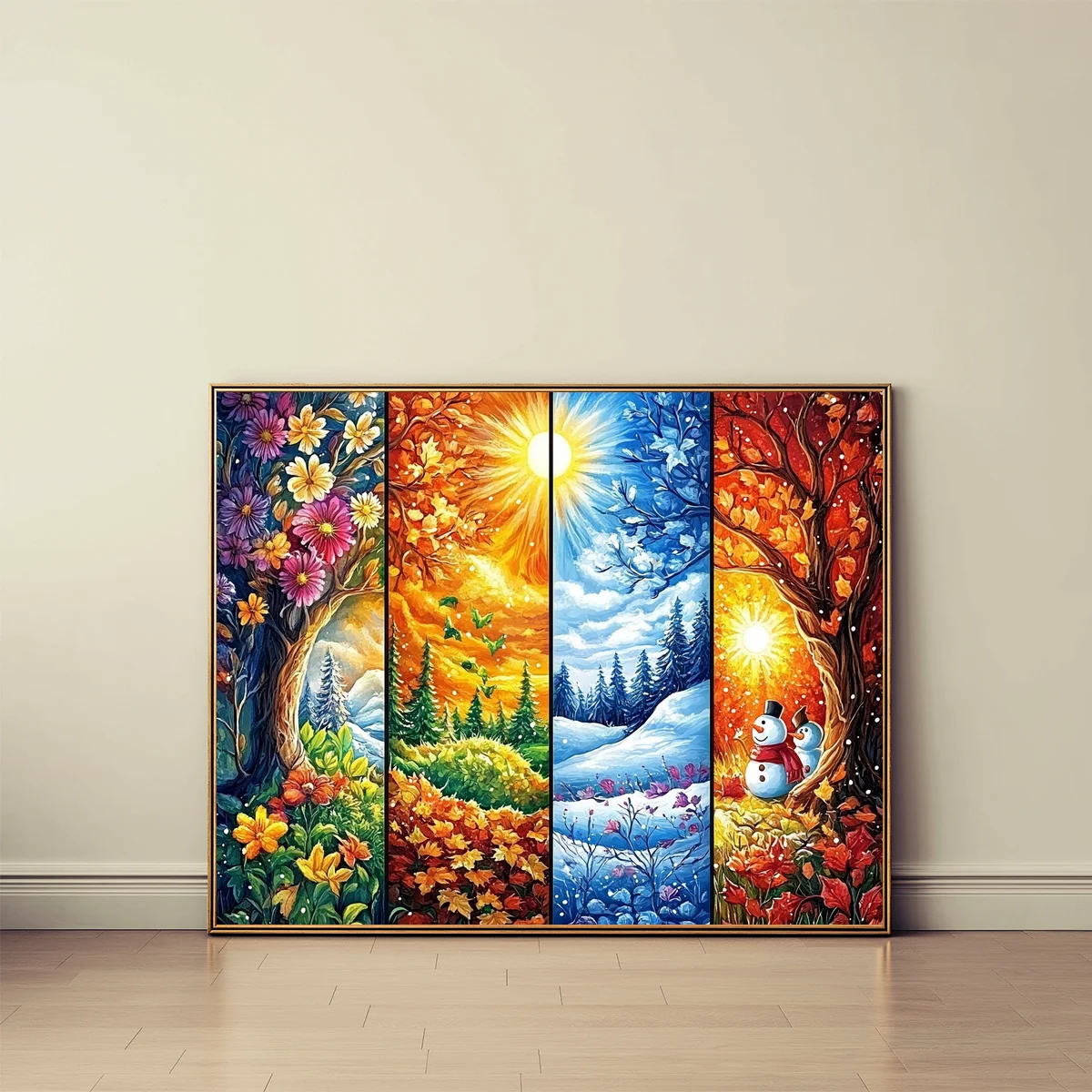 1 Stück 40x50 cm/15,7x19,69 Zoll, 11CT/14CT Kreuzstich-Set, DIY Valentinstagsgeschenk, Stickerei-Set für Festivals, Tiermotiv – Detail 3