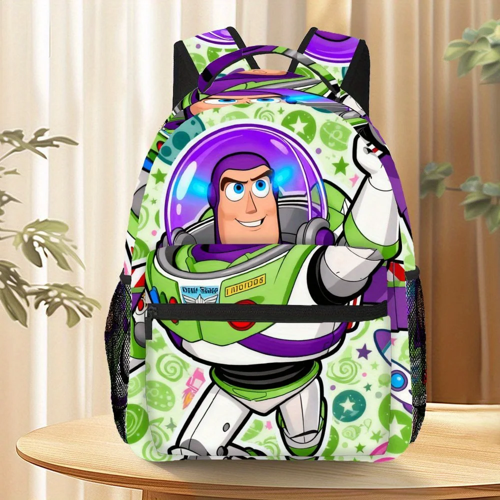 1 قطعة Toy Story Buzz Lightyear حقيبة ظهر عصرية متعددة الاستخدامات للتنقل واللياقة البدنية والسفر والتسوق والتخييم على طراز الشارع حقيبة مخصصة