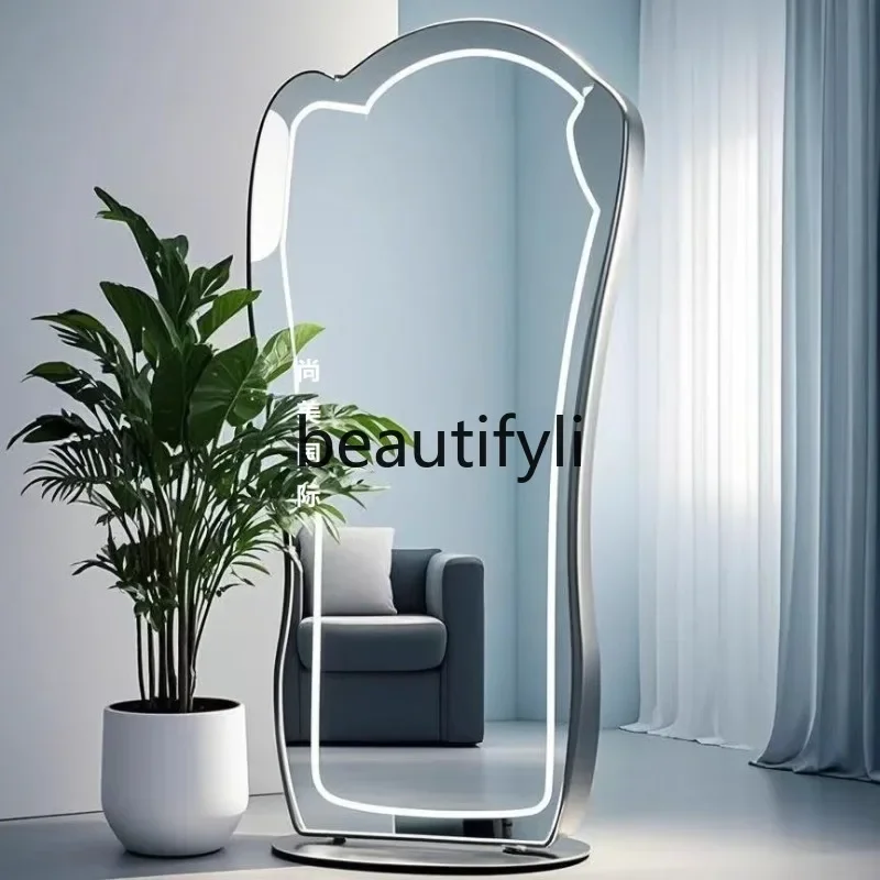 

Barber mirror, special for hair salon, single and double-sided floor-to-ceiling hair cutting mirror, new model.