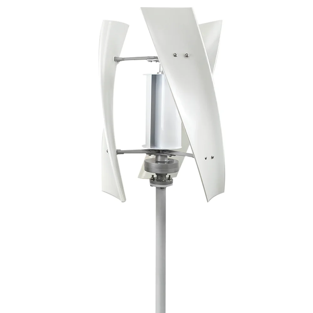 Vertikale Windturbine 3000W 12V 24V 48V Off-Grid-System Kostenlose MPPT-Stromversorgung kombiniert mit Wind-Solar-Hybrid-Steuerung