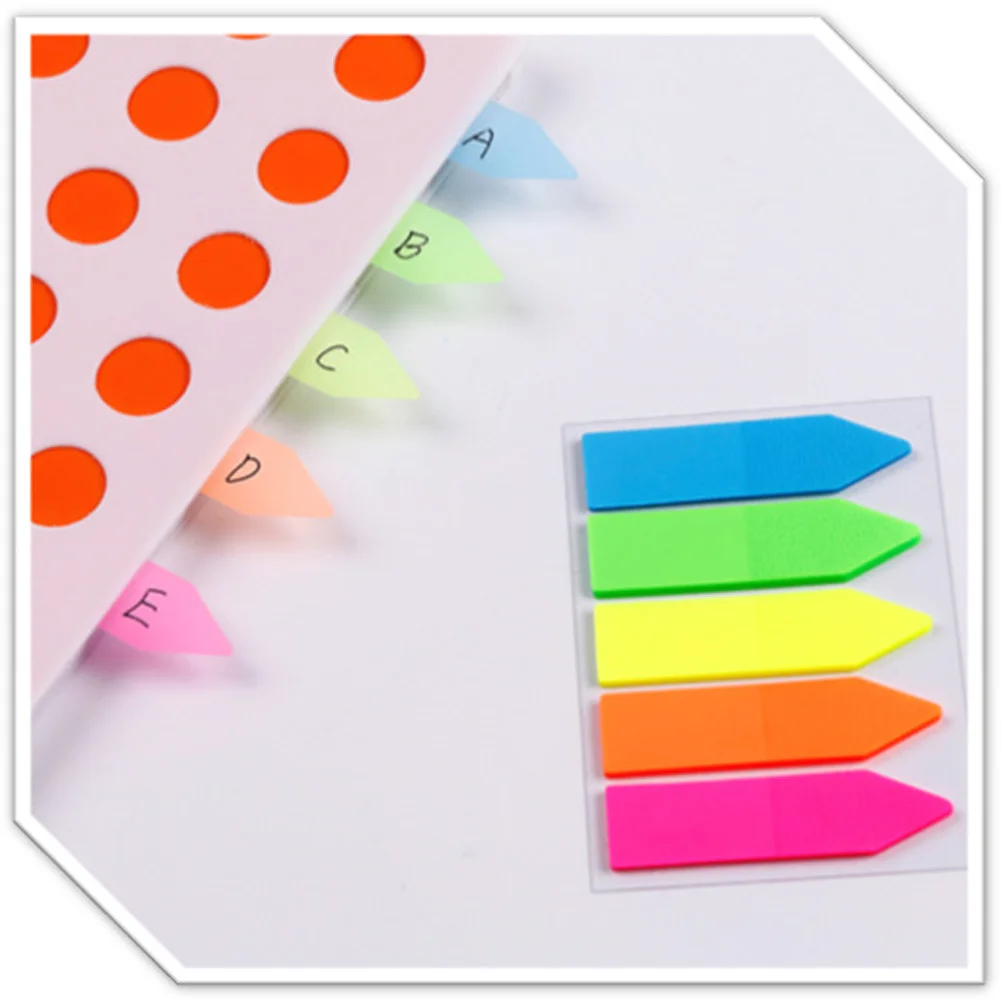 10pcs Bookmarks Index Tabs Paper Memo Notes Sticky Label Pads For School Office Supplies Reading Organizing Color Coding