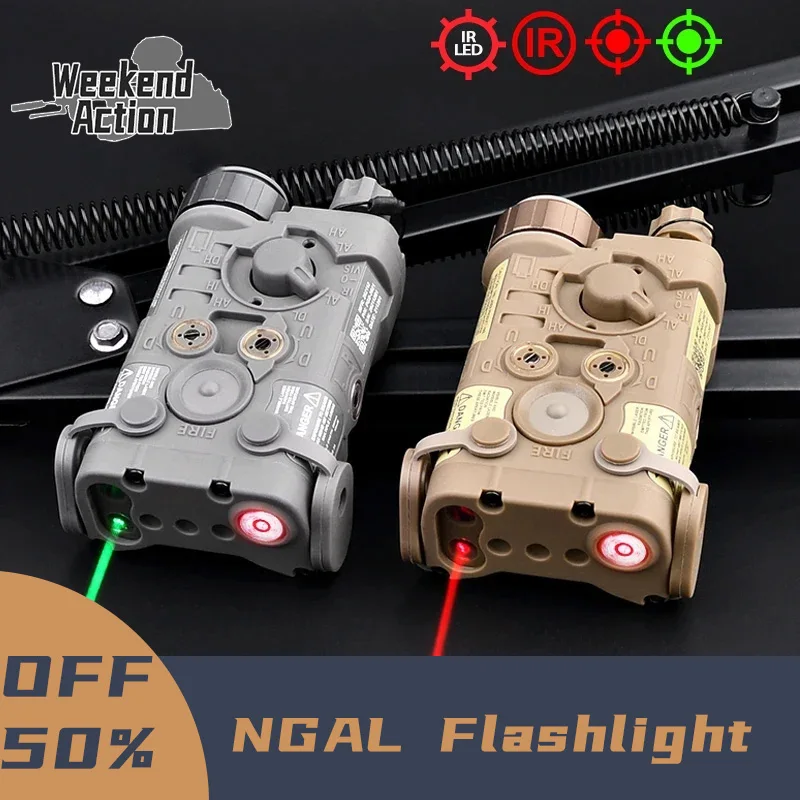 

WASDN NGAL IR Illuminator Sight Red Green Dot IR Laser Strobe NO White Light Function For 20mm Rail Hunting Airsoft Accessories