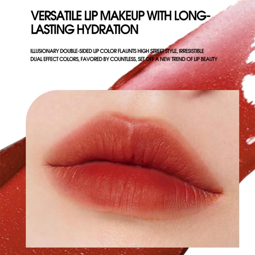 KNMS Aloë Vera Lipstick Matte Velvet vult lipvocht aan Hydraterende langdurige lipkleur Aloë Vera Tricolor Lipstick