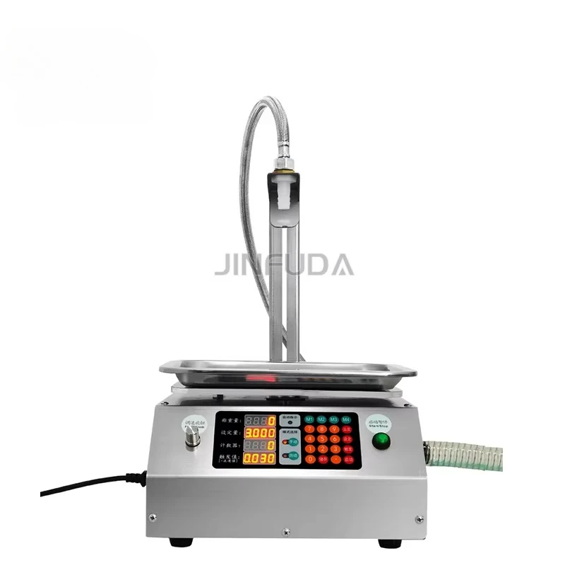 CSY-L17 Equipo de dispensación de aceite comestible líquido cuantitativo automático de gran flujo Máquina llenadora de pesaje en stock