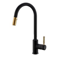 Luxury Single Handle Sink Faucet Body Pull Out Spray Kitchen Faucet Kitchen,zinc Alloy Black Brass CE CLASSIC Modern 2 Years ORB