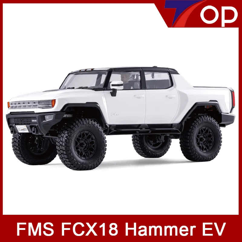 

FMS 1/18 FCX18 Hummer EV Пикап 4WD Внедорожный радиоуправляемый автомобиль для скалолазания RC RTR Готовый к бегу