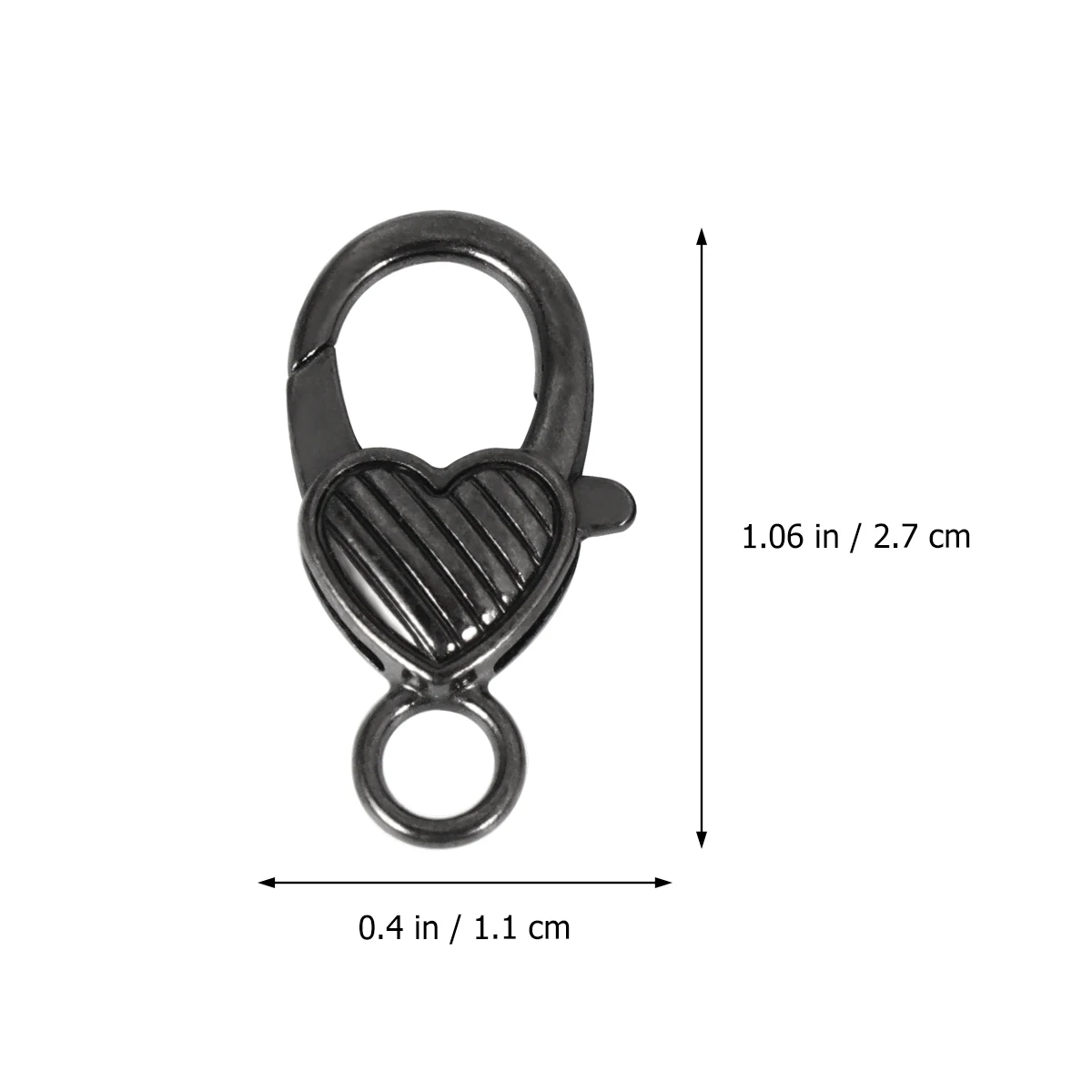 

Vintage Heart Shape Alloy Lobster Claw Clasp Tibetan Brass Buckle For Bags Straps Bracelet Necklace Making Accessories 10pcs