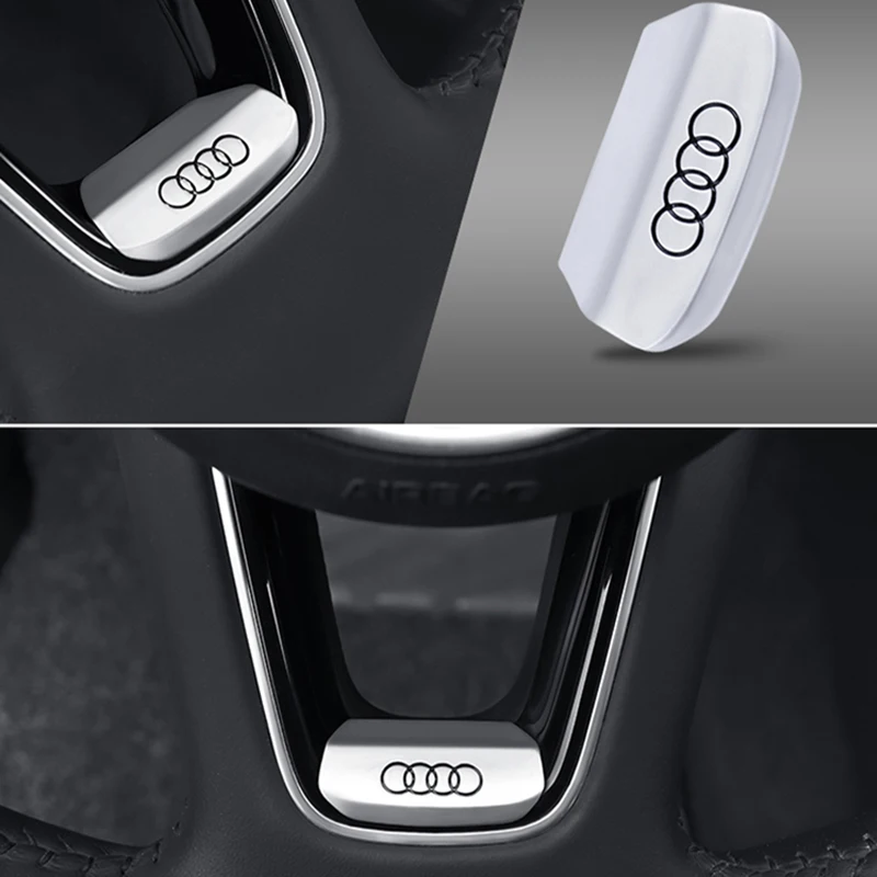 Car Steering Wheel Decoration Sticker For Audi A4l A3 Q3 Q5 A5 Q2L Car Interior Decoration Accessories