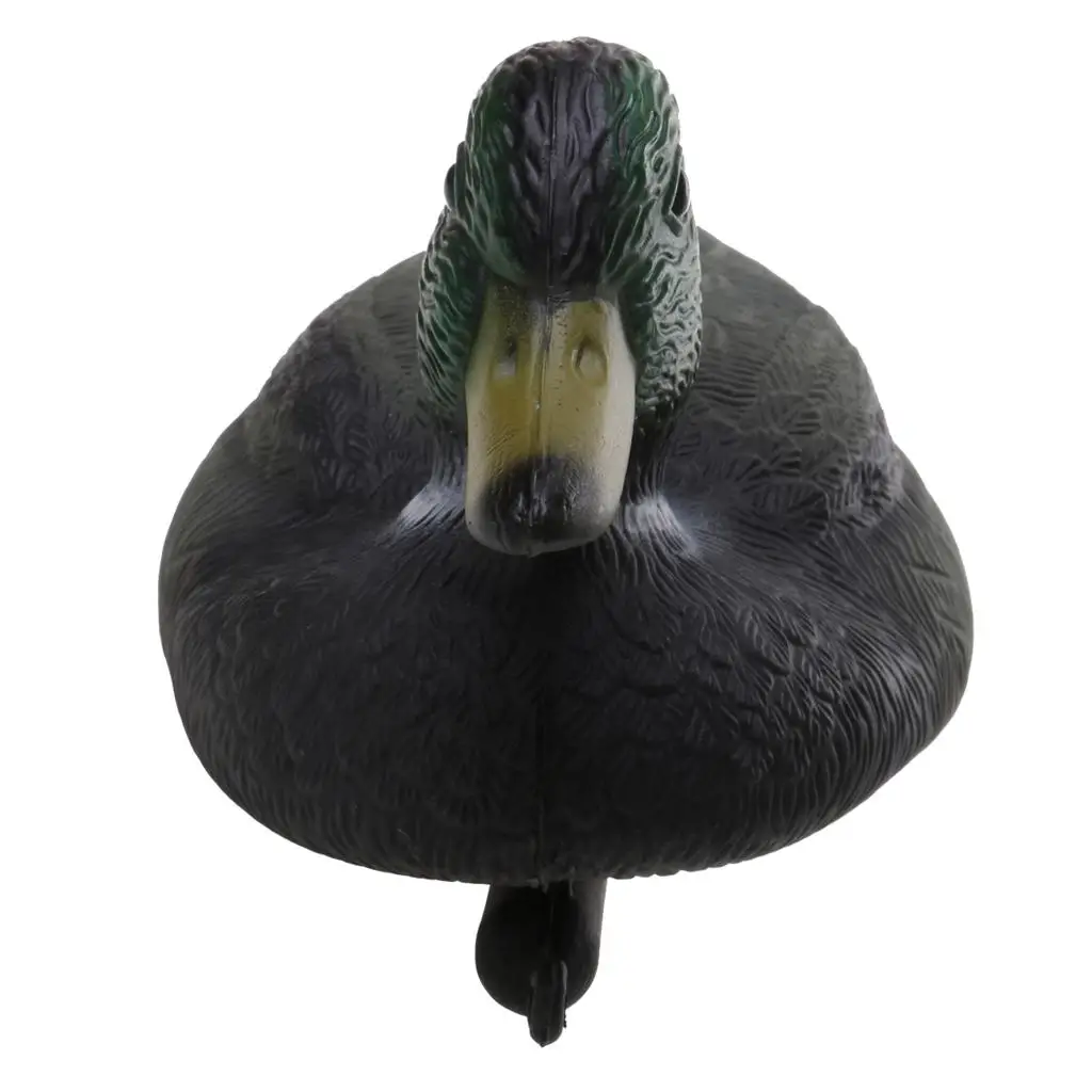 Floating Duck Decoy Realistic Drake Design Plastic Hunting Gear Weather-resistant for Duck Shooting and Bird Watching