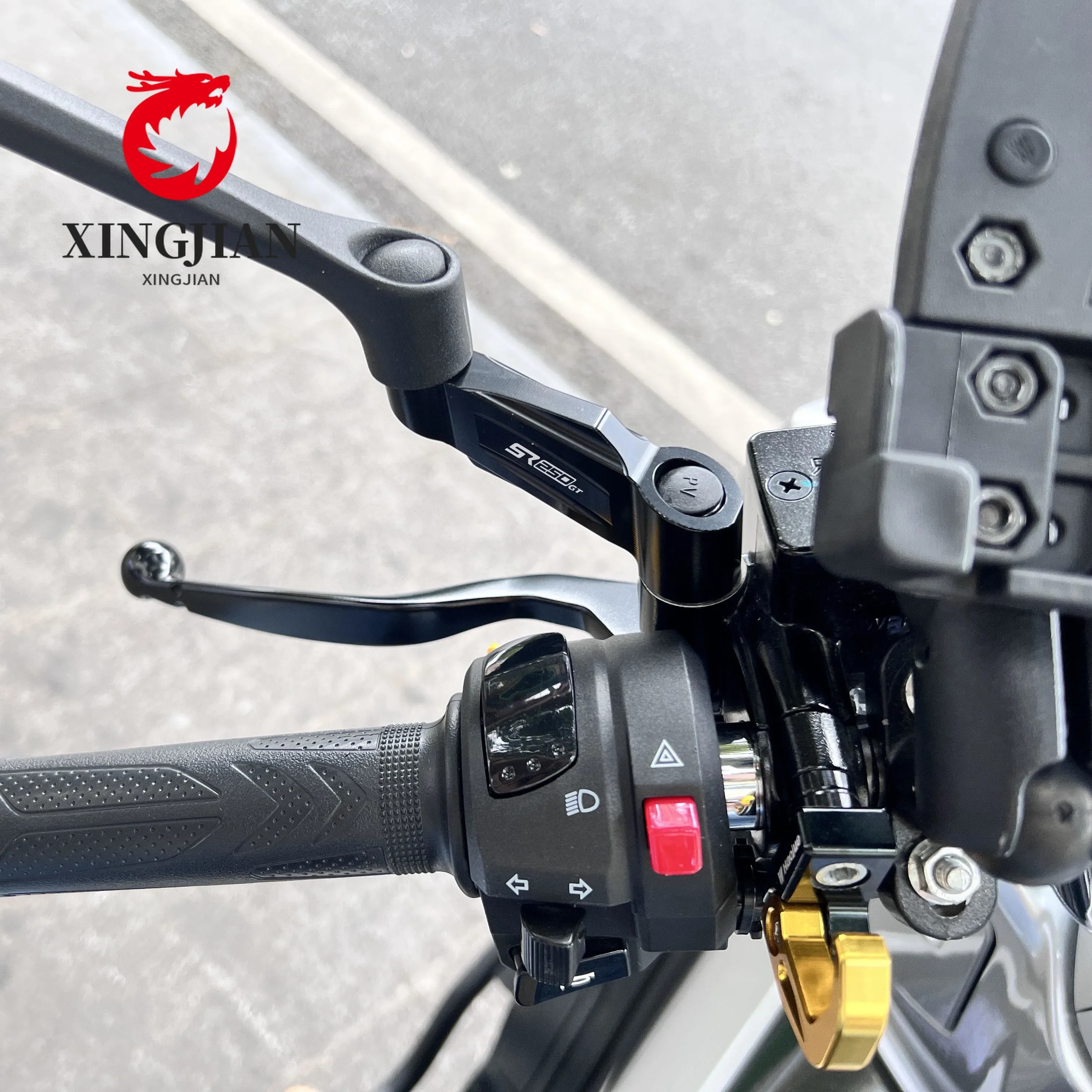 Staffa di sollevamento e spostamento dello specchietto laterale del motociclo per VOGE SR4Max 350 SR250GT SR150GT che cambia gli accessori per la