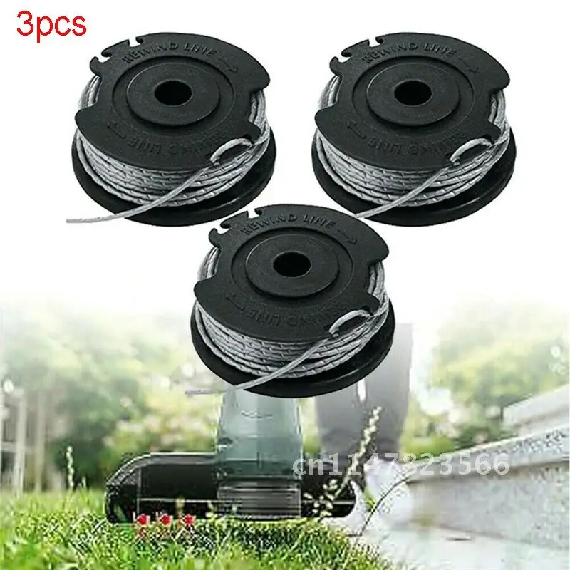 Lawn Mower Accessories 3PCS Cutting Line Head For Strimmer Re FOR BOSCH ART 23 26 SL Strimmer Trimmer Line Spool Feed 4mX1.65mm