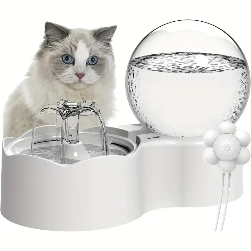 

Pet water dispenser 2.3L automatic circulation filter cat water feeder intelligent gravity dog mobile drinking water artifact