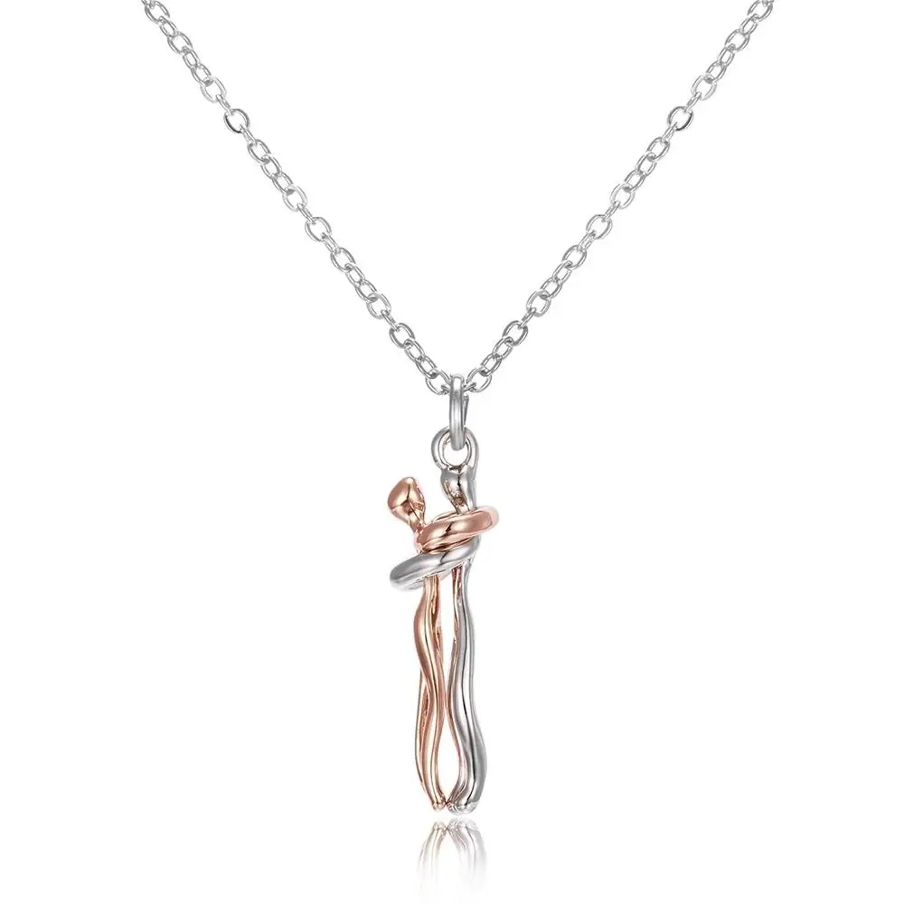 Mode Umarmt Halskette Schmuck Halsband Umarmung Anhänger Kette Männer Halsketten Für Liebhaber Frauen Paar Männer Dame Weiblich Männlich Geschenk