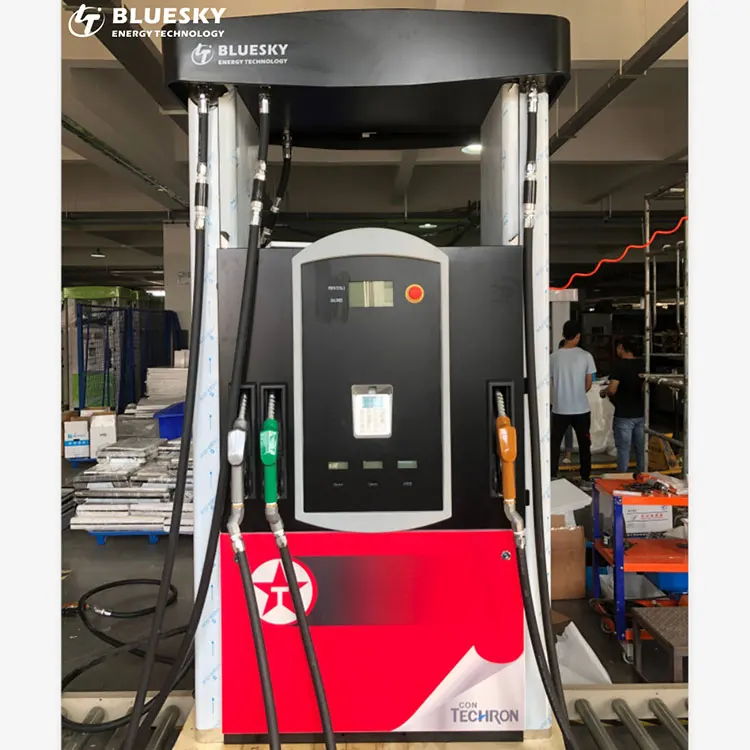 Blue Sky Eight-Nozzle Fuel Dispenser Service Equipment Compatible With Fuelplus System
