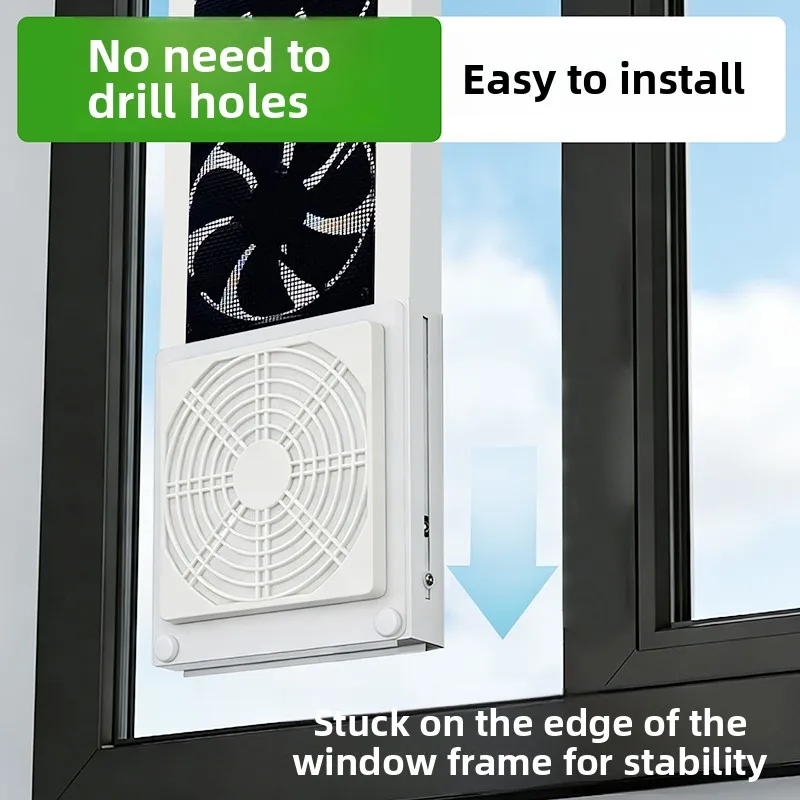 

No punching window exhaust fan Exhaust fan No installation Ventilation fan Strong silent smoke exhaust