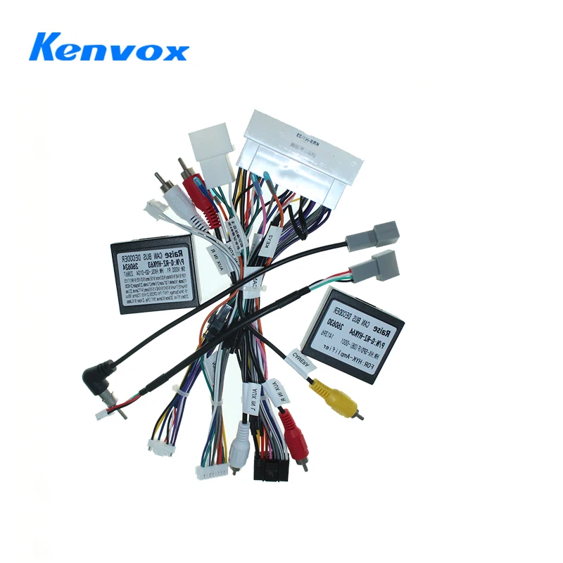 16pin android Car radio Wire Harness Power Cable Adapter Canbus Decoder For Hyundai I20 Ix35 Ix45 Mistra Elantra Lafesta Tucson
