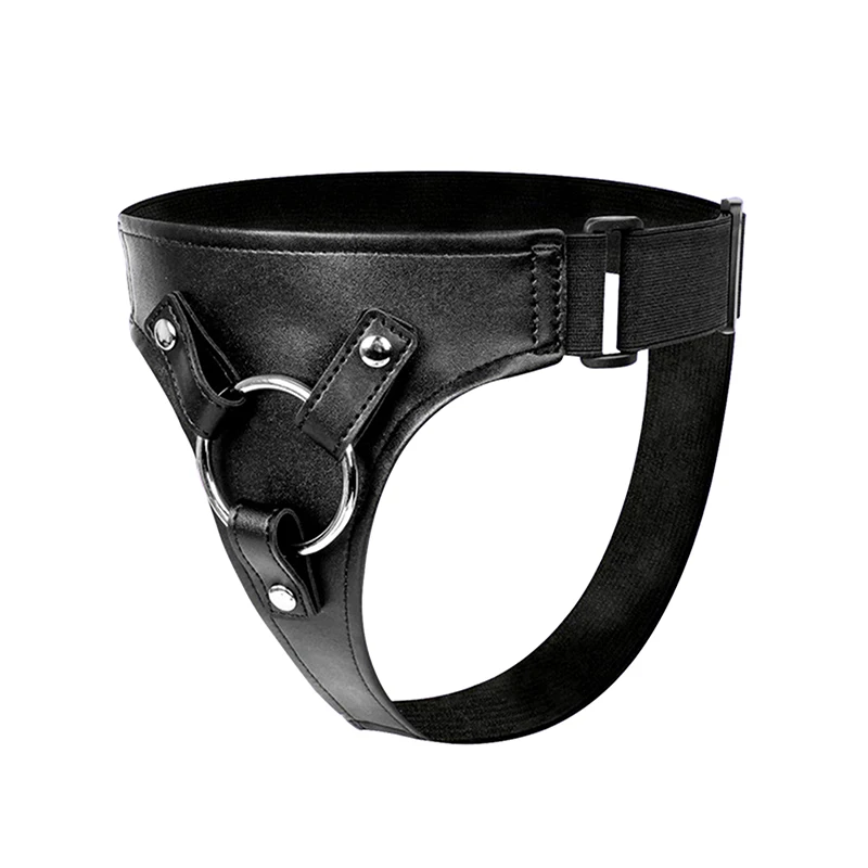 1 unidad de arnés de pantalón para dildos, juguete sexual para adultos, para mujeres y hombres, para pegging, con cintura y muslo ajustables, de cuero suave
