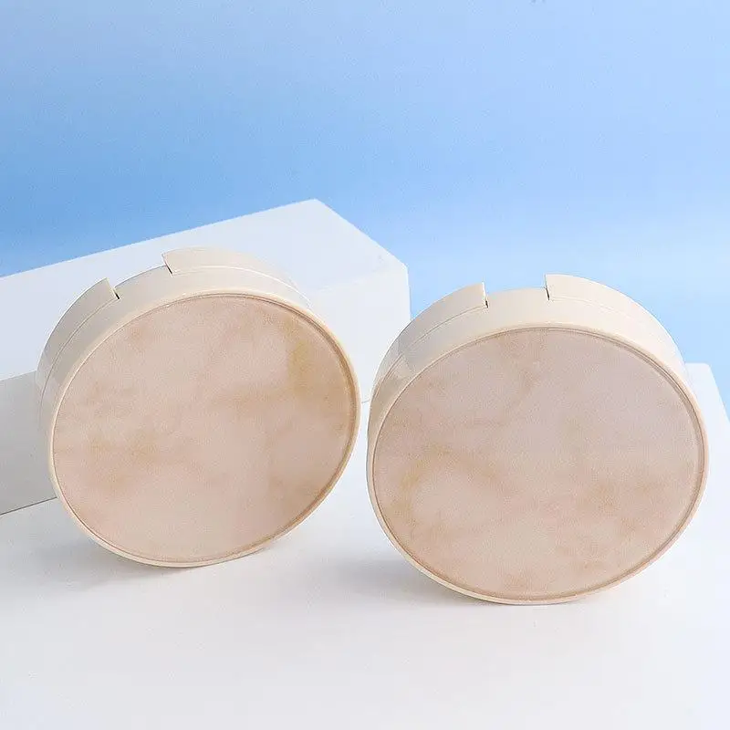 DIY ボックスミニかわいい空のパフボックスポータブルミラー BB クリーム化粧品メイクアップケース容器詰め替えエアクッションファンデーション 1
