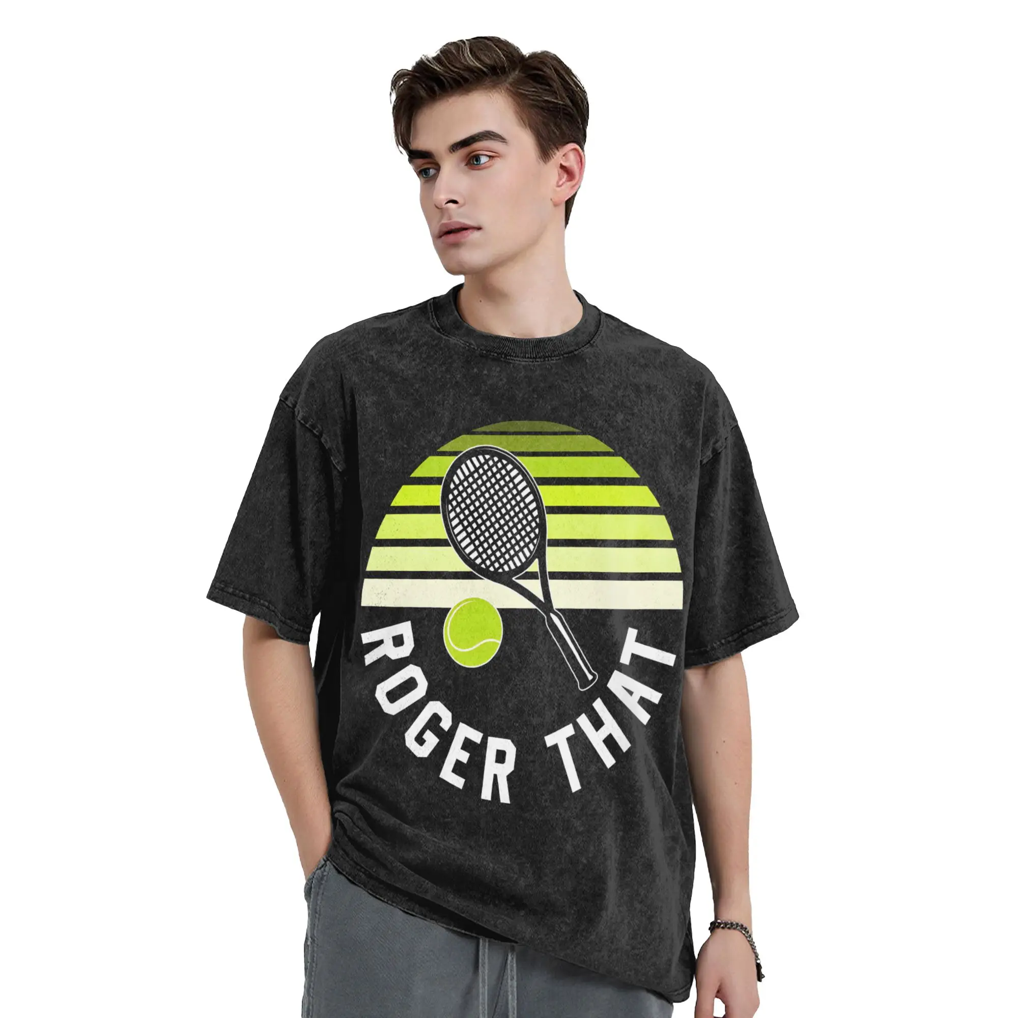RF Roger Federer That T-Shirt Summer  Y2K Retro T Shirts Cotton Trendy Cool Tshirt For Men Short Sleeve Loose Tops