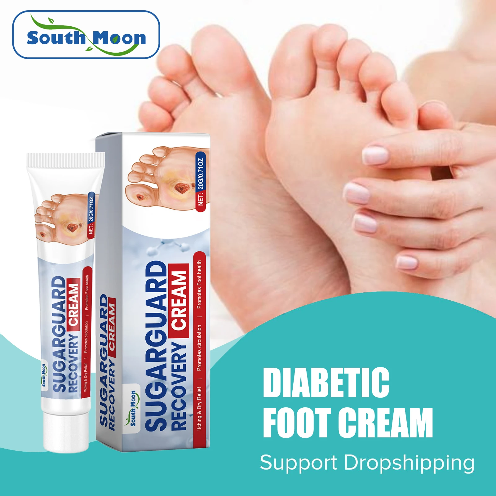 Bedsore Ulcer Treatment Cream Wound Healing Remove Rot Necrotic Tissue Anti Inflammation Diabetic Ulceration Repair Ointment
