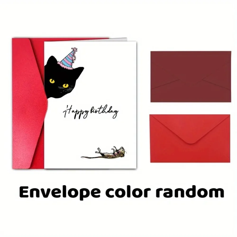 Birthday Card, Funny Birthday Card for Her, Husband Birthday Card, Best Friend Birthday Card, Cat Birthday Card - view 2